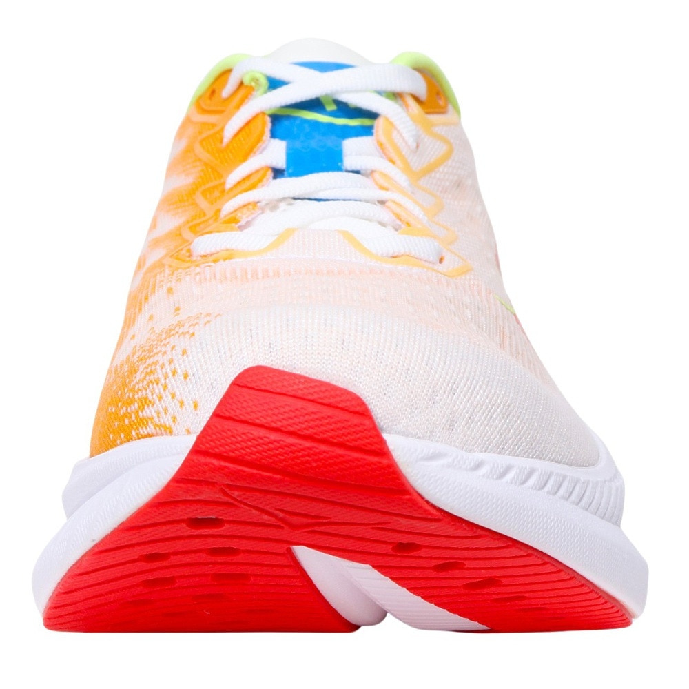 ホカ（HOKA）（メンズ）ランニングシューズ マッハ6 ホワイト オレンジ 1147790-WLR スニーカー トレーニングシューズ 部活 レース 軽量 反発性