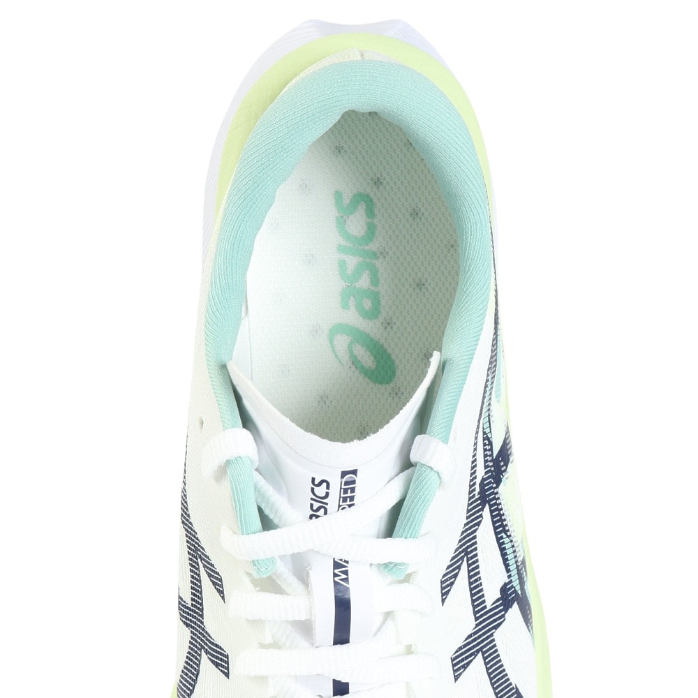 アシックス（ASICS）（メンズ）ランニングシューズ マジックスピード4 ホワイト ブルー 1011B875 100 スニーカー トレーニング 部活 軽量