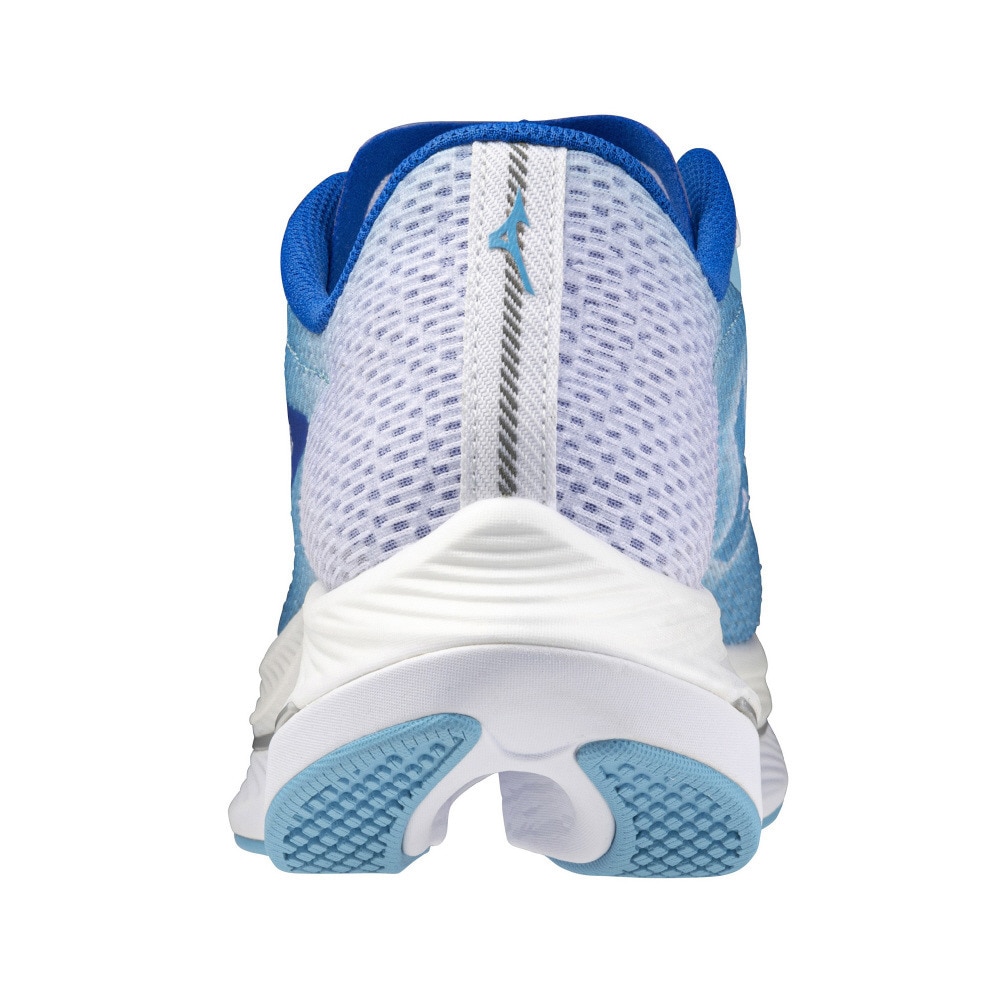 ミズノ（MIZUNO）（メンズ）ランニングシューズ ウエーブリベリオンフラッシュ2 ブルー ホワイト J1GC243551 スニーカー  マラソン 安定性