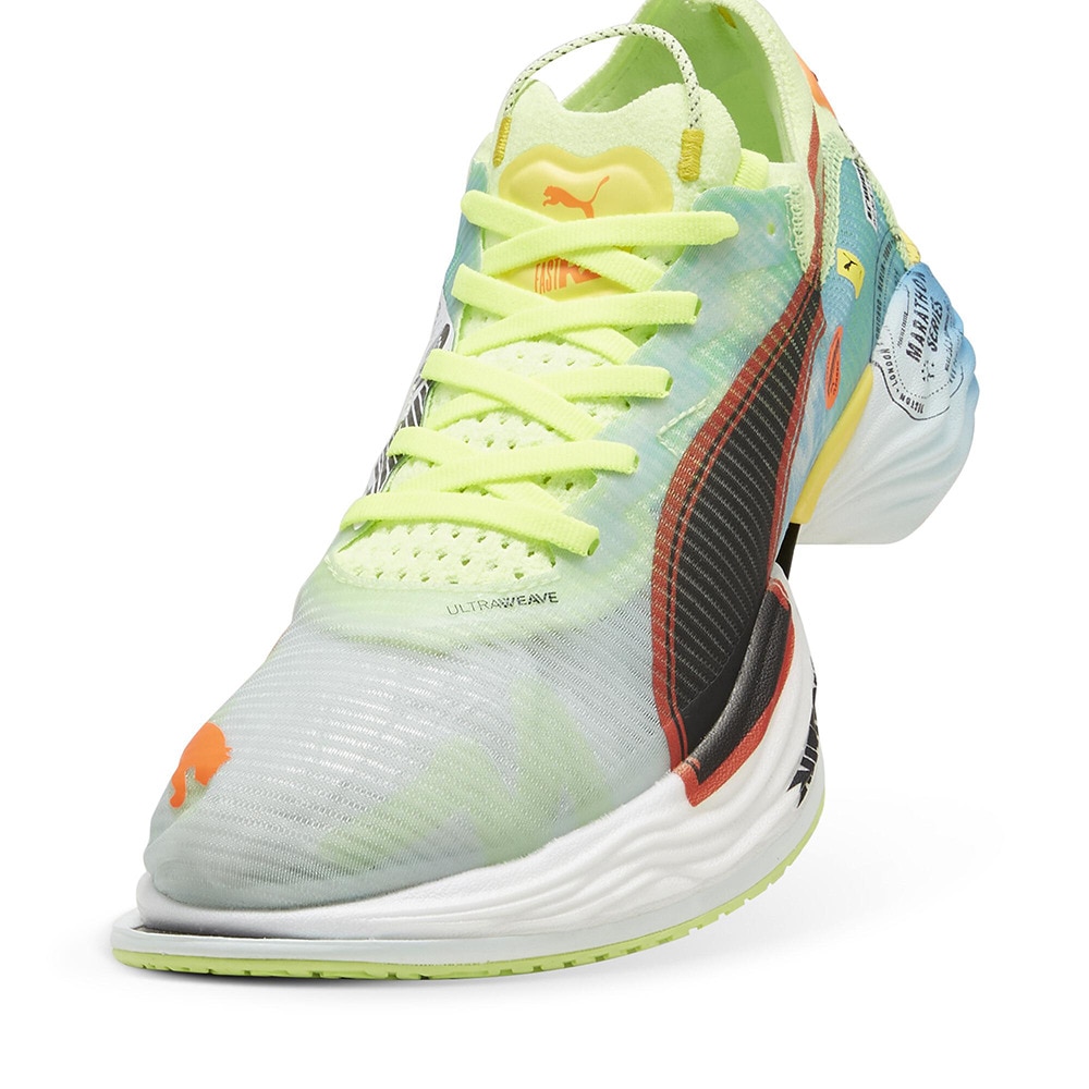 プーマ（PUMA）（メンズ）ランニングシューズ ファストアールニトロエリート2 ライトブルー 31019901 スニーカー ジョギング マラソン クッション性 安定性 