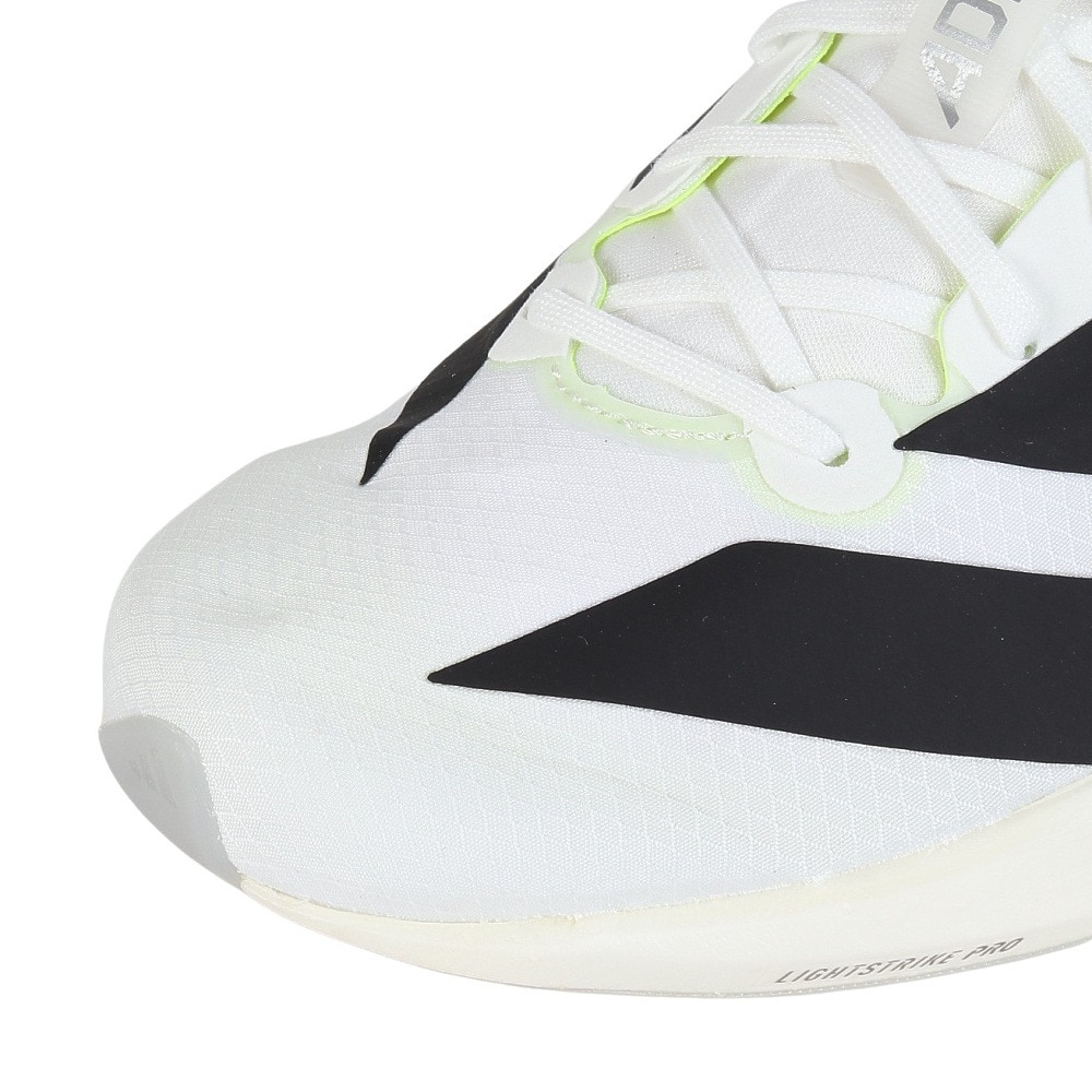 アディダス（adidas）（メンズ）ランニングシューズ アディゼロ ジャパン 9 ホワイト IF9419 スニーカー トレーニングシューズ 部活 軽量 リサイクル 