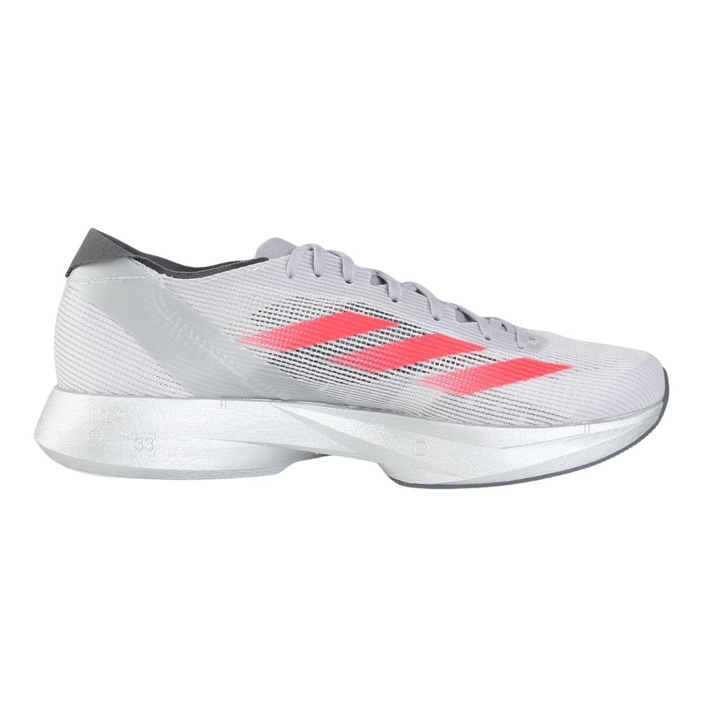 アディダス（adidas）（メンズ）ランニングシューズ アディゼロタクミセン10 M グレー IG1979 スニーカー トレーニング 部活 マラソン サポート性 ホールド性