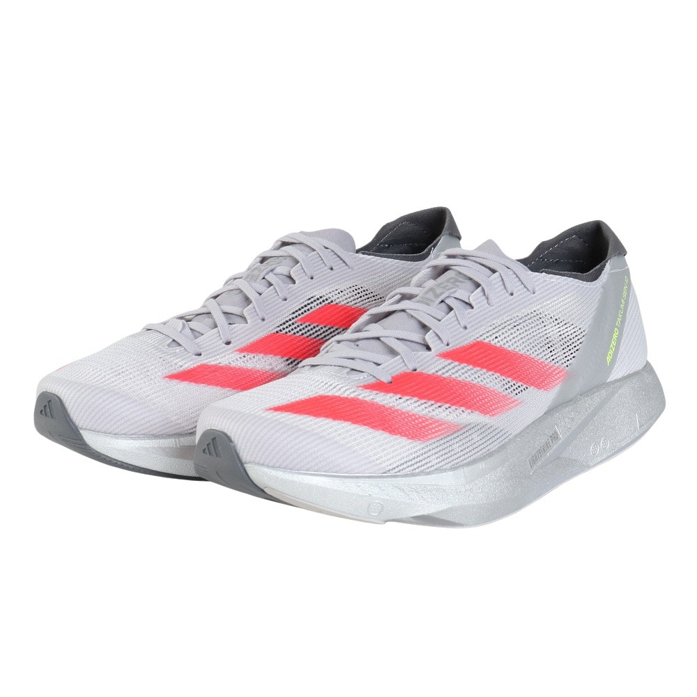 アディダス（adidas）（メンズ）ランニングシューズ アディゼロタクミセン10 M グレー IG1979 スニーカー トレーニング 部活 マラソン サポート性 ホールド性