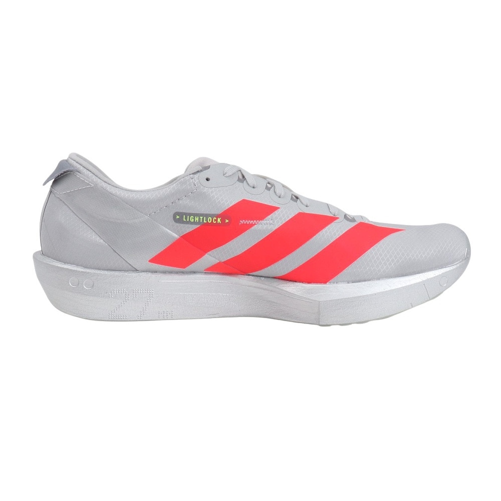 アディダス（adidas）（メンズ）ランニングシューズ アディゼロジャパン9 M グレー IH5746 スニーカー トレーニング 部活 マラソン 軽量 反発力