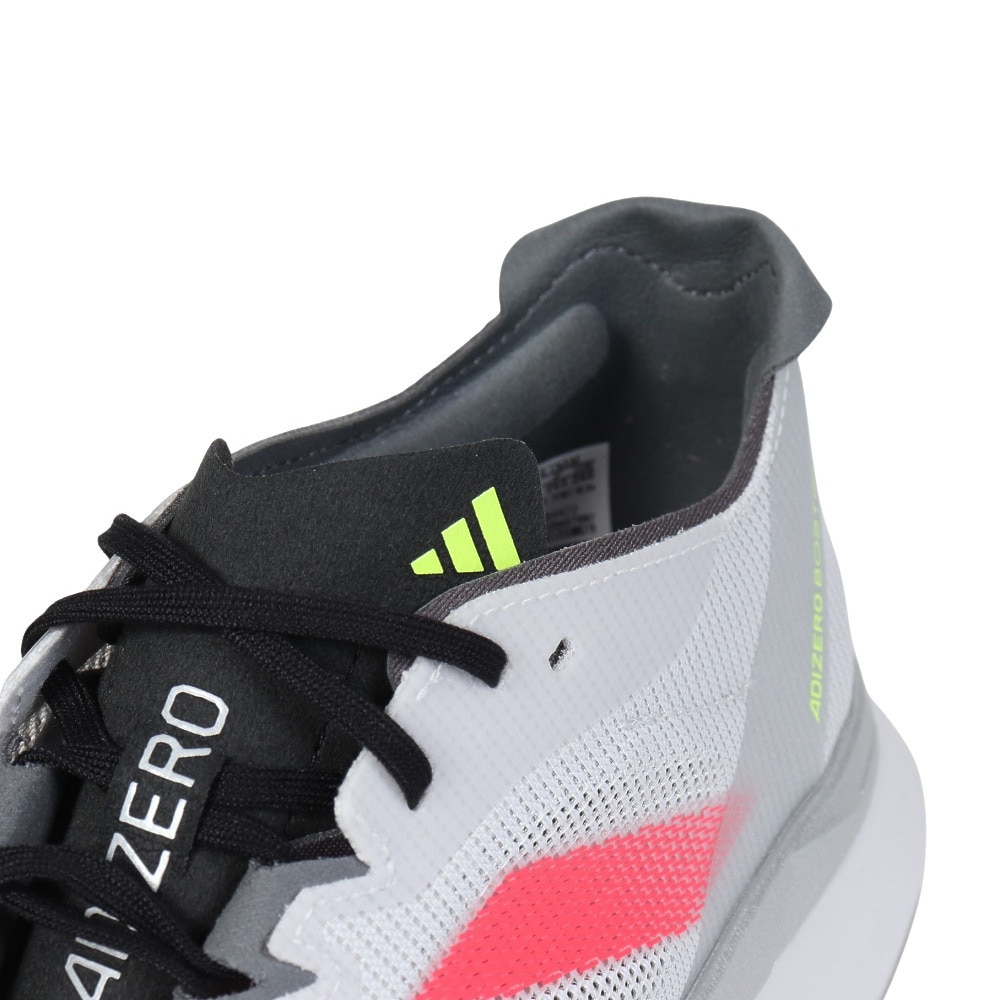 アディダス（adidas）（メンズ）ランニングシューズ  アディゼロボストン12 M グレー JI4472 スニーカー トレーニング 部活 マラソン クッション 軽量
