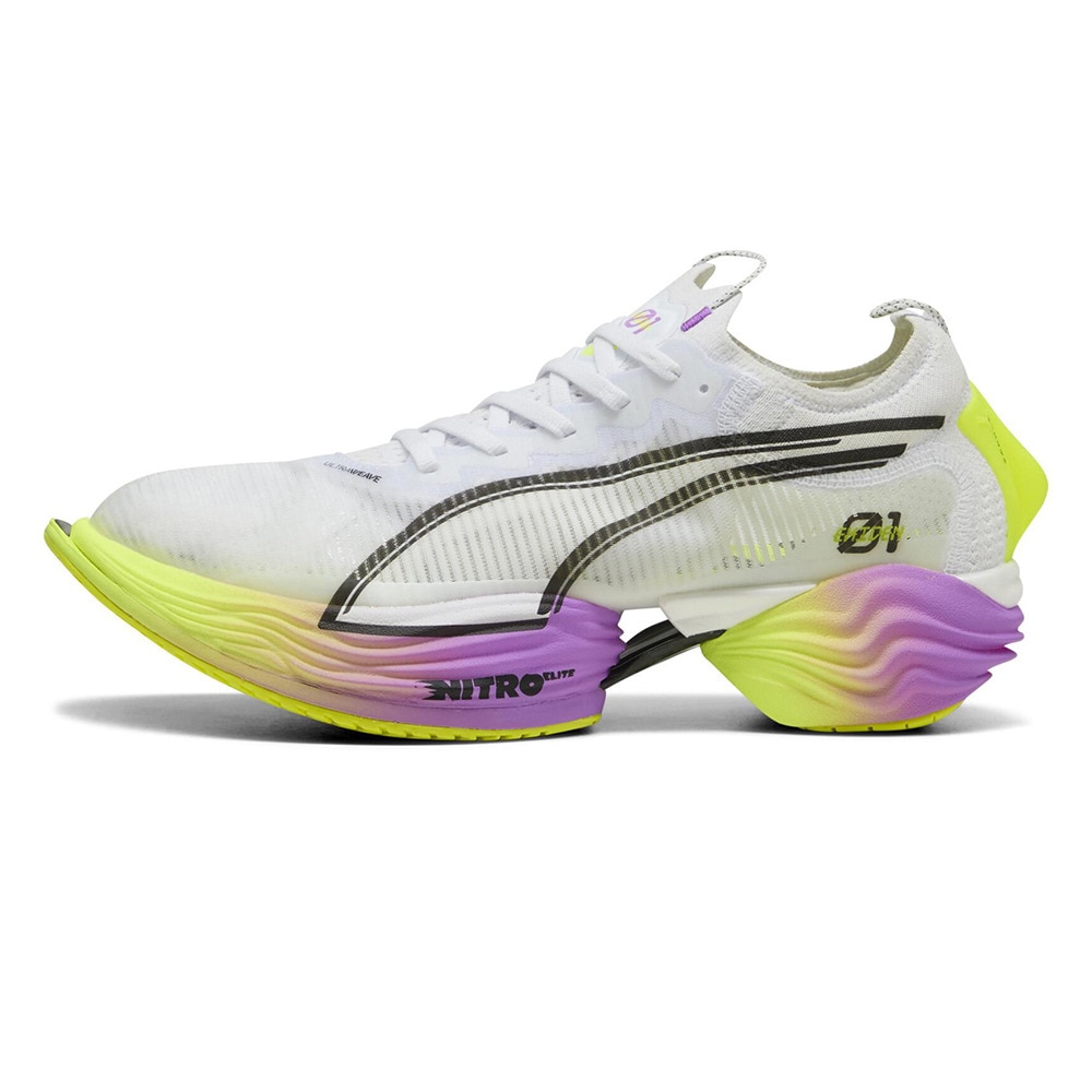 プーマ（PUMA）（メンズ）ランニングシューズ ファストアール ニトロ エリート2 EG ホワイト 31190401 スニーカー トレーニング マラソン 部活 クッション