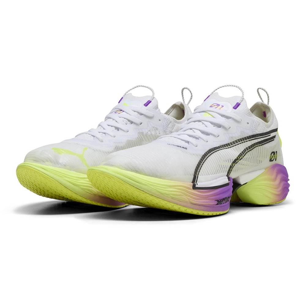 プーマ（PUMA）（メンズ）ランニングシューズ ファストアール ニトロ エリート2 EG ホワイト 31190401 スニーカー トレーニング マラソン 部活 クッション
