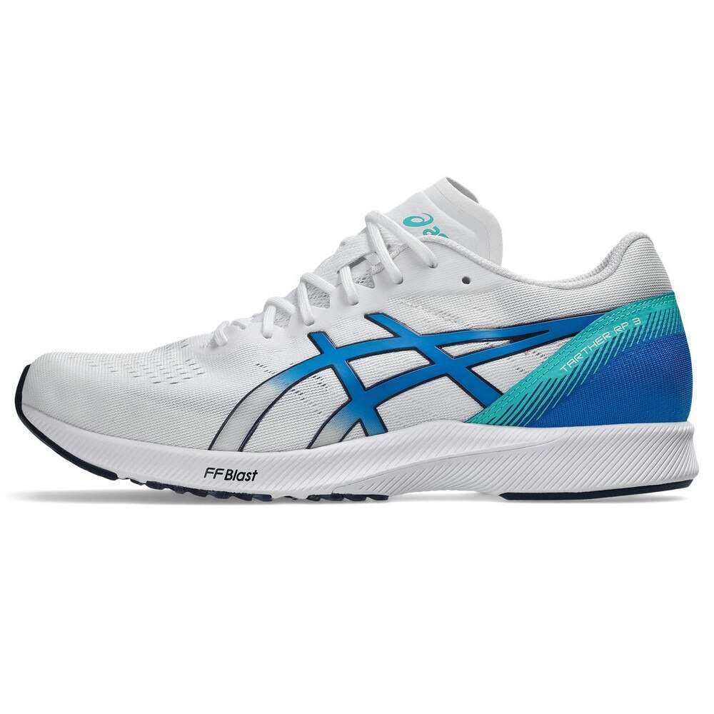 アシックス（ASICS）（メンズ）ランニングシューズ トレーニングシューズ 部活 ターサー RP 3 ホワイト ブルー 1011B465.101 スニーカー