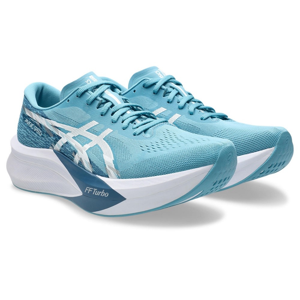 アシックス（ASICS）（メンズ）ランニングシューズ トレーニングシューズ 部活 マジック スピード 4 ワイド ライトブルー 1011B873.402 