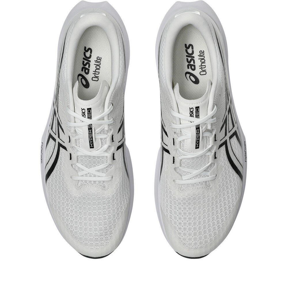 アシックス（ASICS）（メンズ）ランニングシューズ トレーニングシューズ 部活 ハイパー スピード 5 ホワイト ブラック 1011C084.100