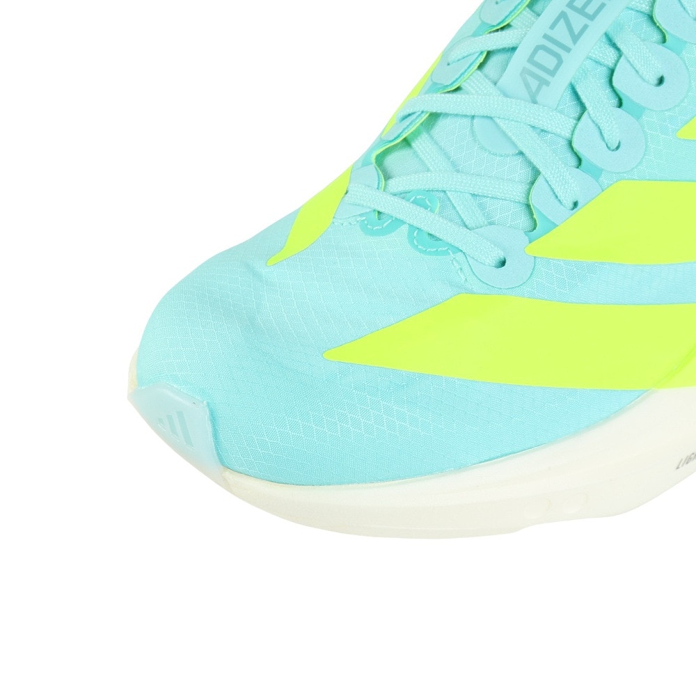 アディダス（adidas）（メンズ）ランニングシューズ トレーニングシューズ 部活 アディゼロ タクミ セン 11 ターコイズ JQ2813 スニーカー 