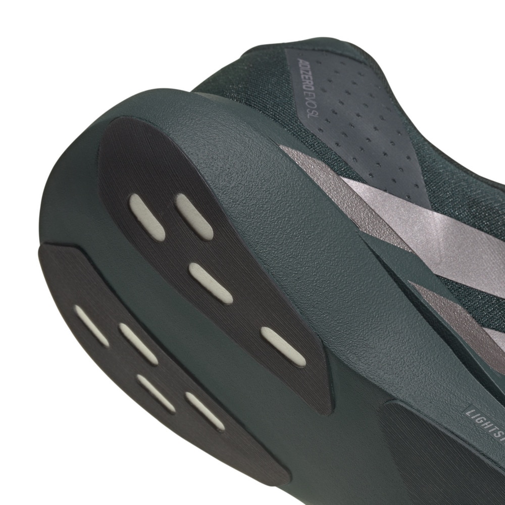 アディダス（adidas）（メンズ）ランニングシューズ トレーニングシューズ アディゼロ エヴォ SL M ダークグリーン JQ4663 スニーカー