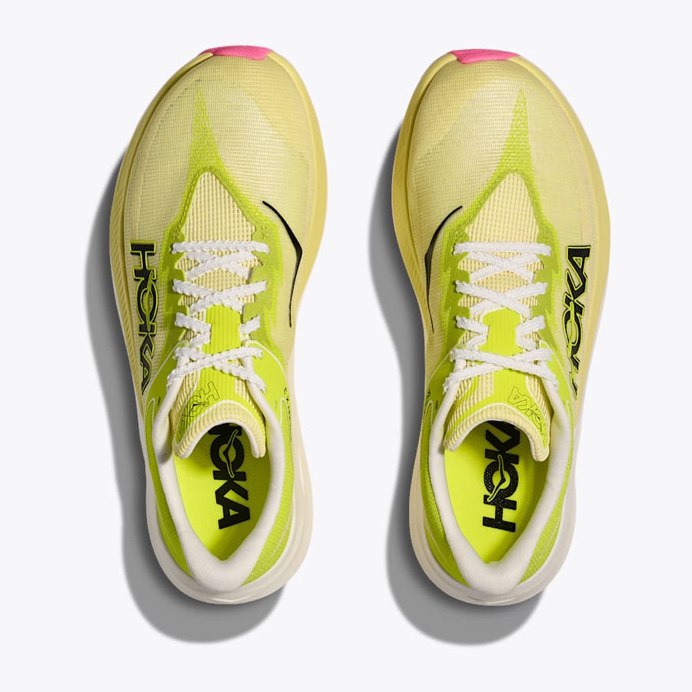 ホカ（HOKA）（メンズ、レディース）ランニングシューズ トレーニングシューズ 部活 ロケット X 3 イエロー 1168724-SNLG スニーカー