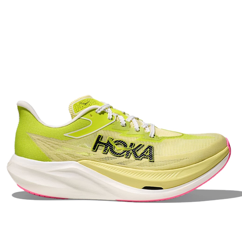 ホカ（HOKA）（メンズ、レディース）ランニングシューズ トレーニングシューズ 部活 ロケット X 3 イエロー 1168724-SNLG スニーカー