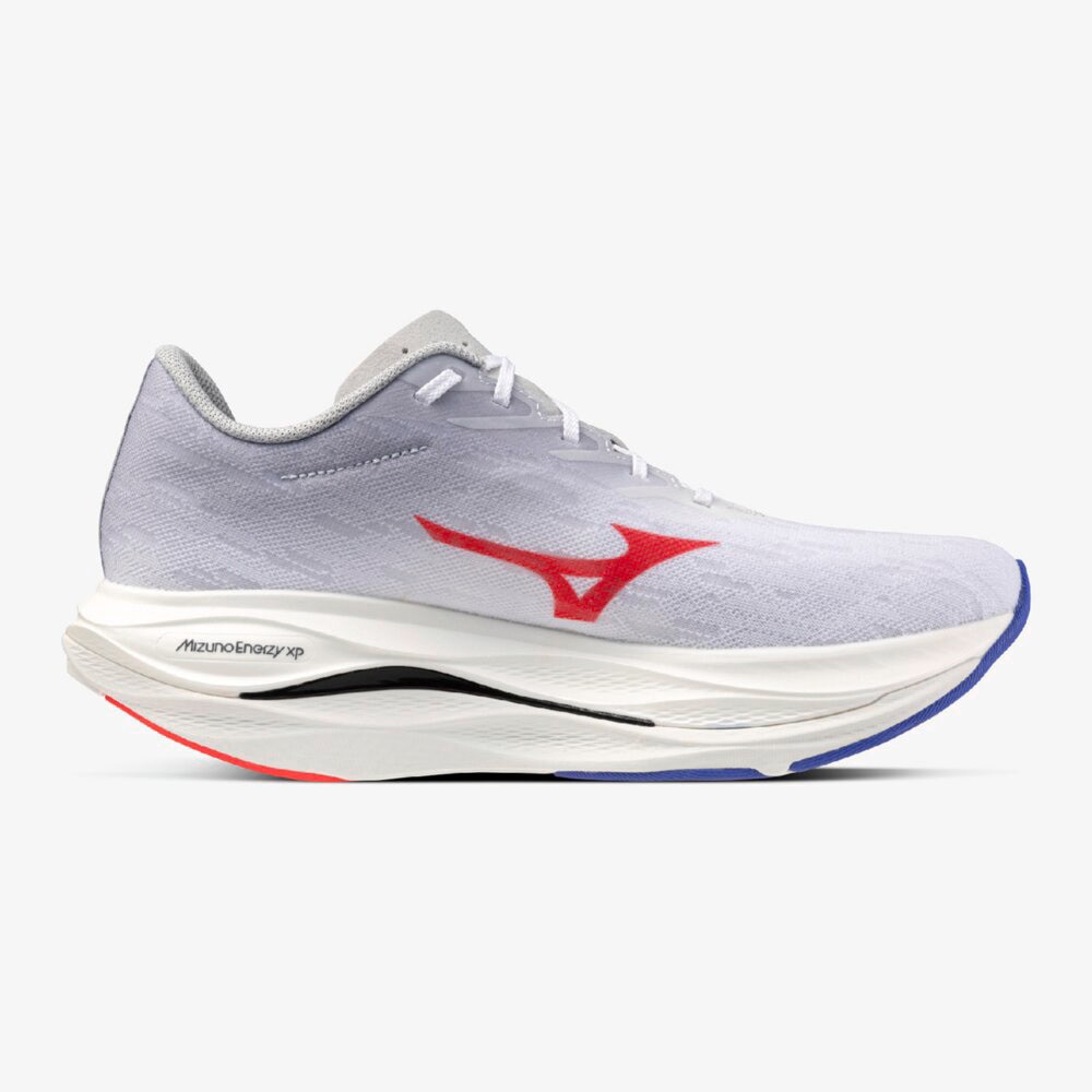 ミズノ（MIZUNO）（メンズ）【8月6日発売開始予定】ランニングシューズ 部活 ウエーブ リベリオン フラッシュ 3 ホワイト レッド J1GC253501