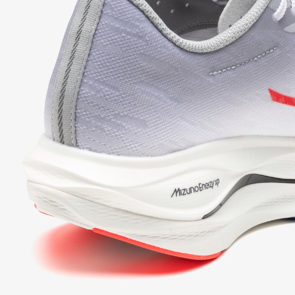 ミズノ（MIZUNO）（メンズ）【8月6日発売開始予定】ランニングシューズ 部活 ウエーブ リベリオン フラッシュ 3 ホワイト レッド J1GC253501