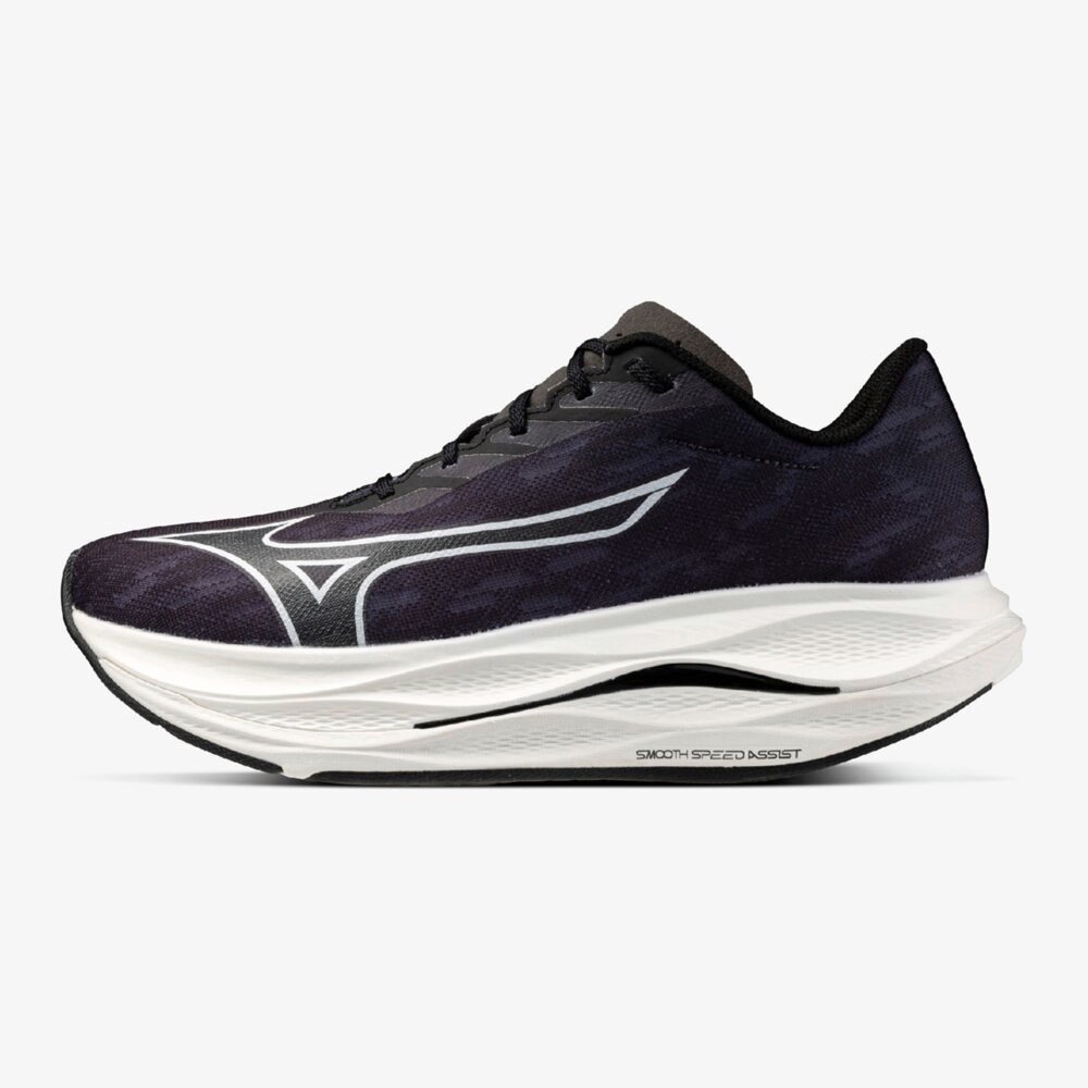 ミズノ（MIZUNO）（メンズ）【8月6日発売開始予定】ランニングシューズ 部活 ウエーブ リベリオン フラッシュ 3 ワイド ブラック ホワイト J1GC253701