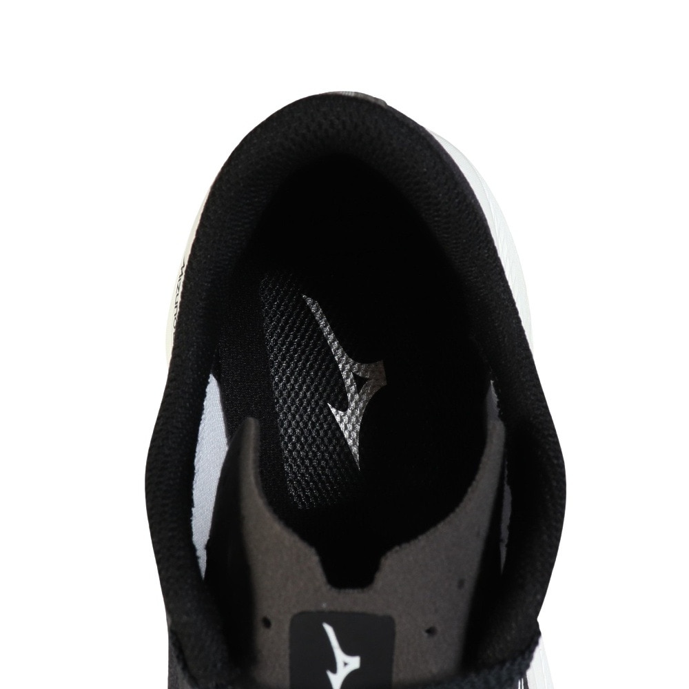 ミズノ（MIZUNO）（メンズ）ランニングシューズ 部活 ウエーブ リベリオン フラッシュ 3 ワイド ブラック ホワイト J1GC253701