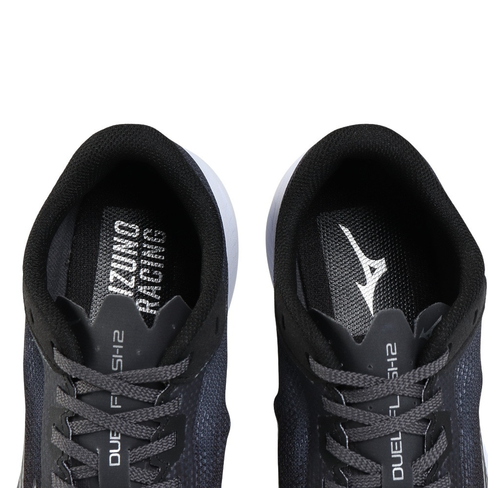ミズノ（MIZUNO）（メンズ）ランニングシューズ トレーニングシューズ 部活 デュエルフラッシュ2 ワイド ブラック ホワイト U1GD256101