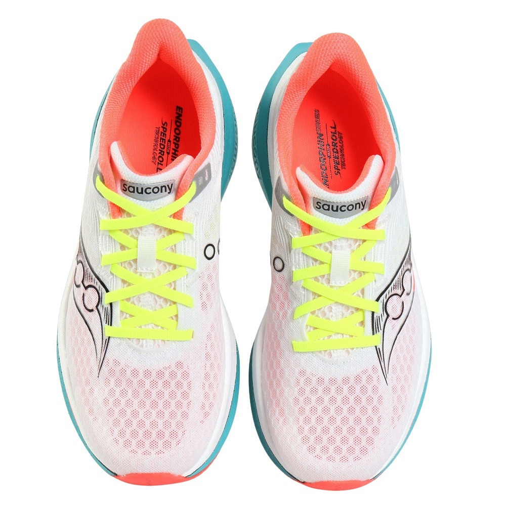 サッカニー（SAUCONY）（メンズ）ランニングシューズ トレーニングシューズ 部活 エンドルフィンスピード 5 S21007-97 WHT/MUTANT
