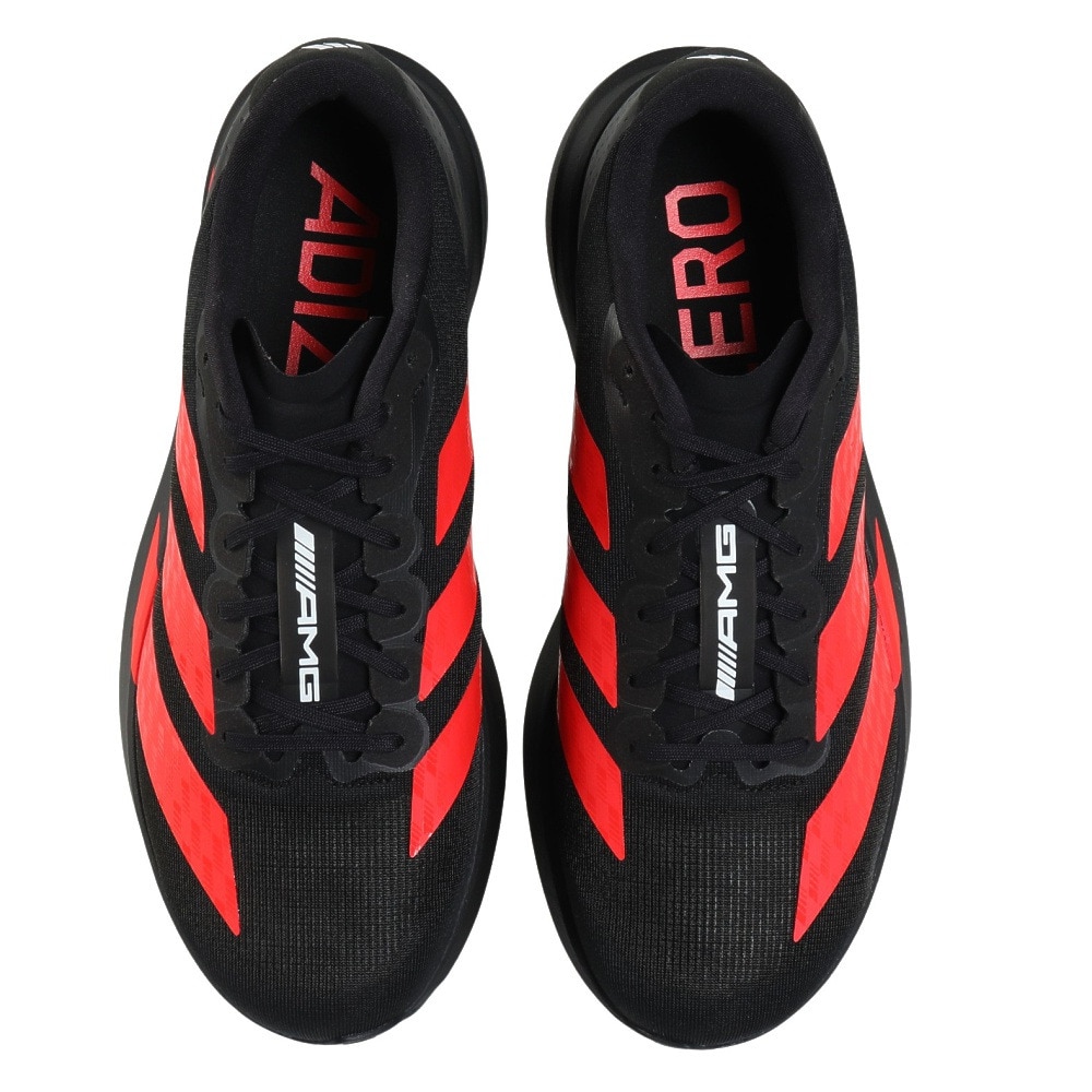 アディダス（adidas）（メンズ）ランニングシューズ トレーニングシューズ 部活 ADIZERO×AMG アディゼロ エヴォ SL AMG ブラック レッド KH8832