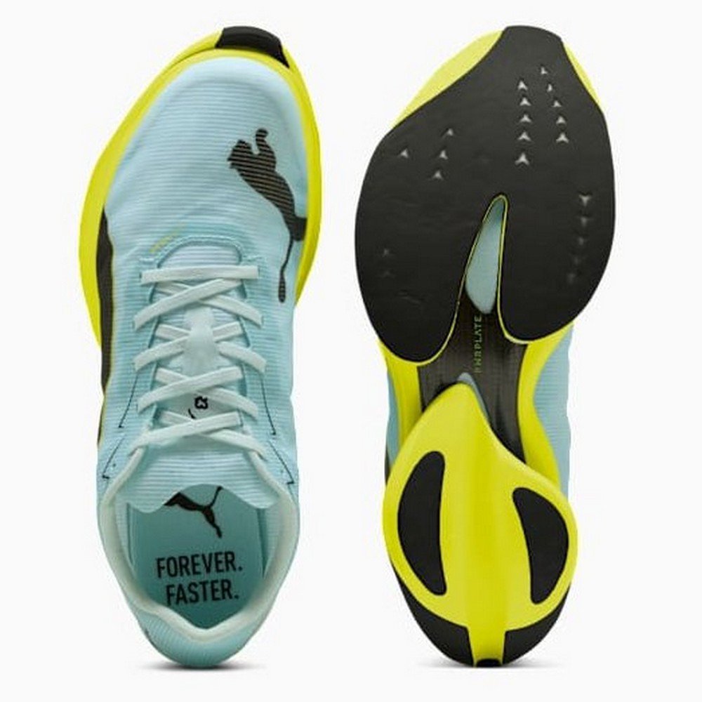 プーマ（PUMA）（メンズ）ランニングシューズ トレーニングシューズ 部活 ファスト-R ニトロ エリート 3 ブルー イエロー 31206009 スポーツ シューズ