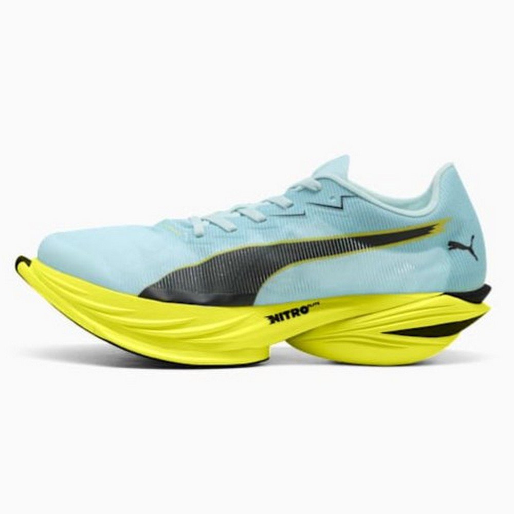 プーマ（PUMA）（メンズ）ランニングシューズ トレーニングシューズ 部活 ファスト-R ニトロ エリート 3 ブルー イエロー 31206009 スポーツ シューズ