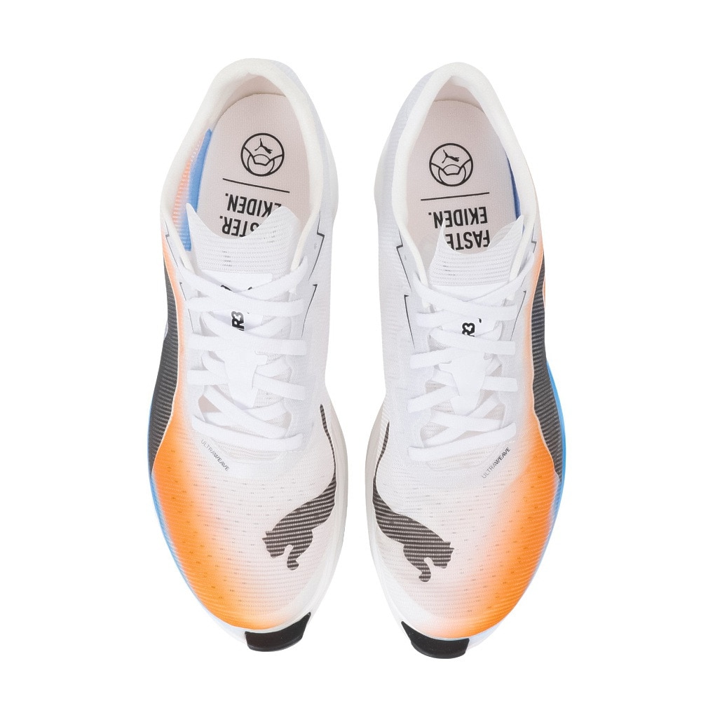 プーマ（PUMA）（メンズ）ランニングシューズ トレーニングシューズ 部活 ファストアール ニトロ エリート 3 駅伝 ホワイト 31341801 スニーカー