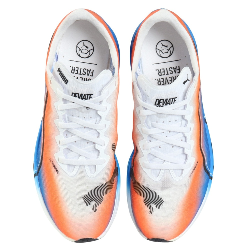 プーマ（PUMA）（メンズ）ランニングシューズ トレーニングシューズ ディヴィエイト ニトロ エリート 3 駅伝 ホワイト ブラック 31342001 スニーカー