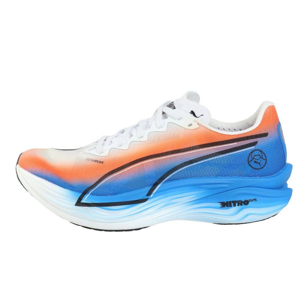 プーマ（PUMA）（メンズ）ランニングシューズ トレーニングシューズ ディヴィエイト ニトロ エリート 3 駅伝 ホワイト ブラック 31342001 スニーカー