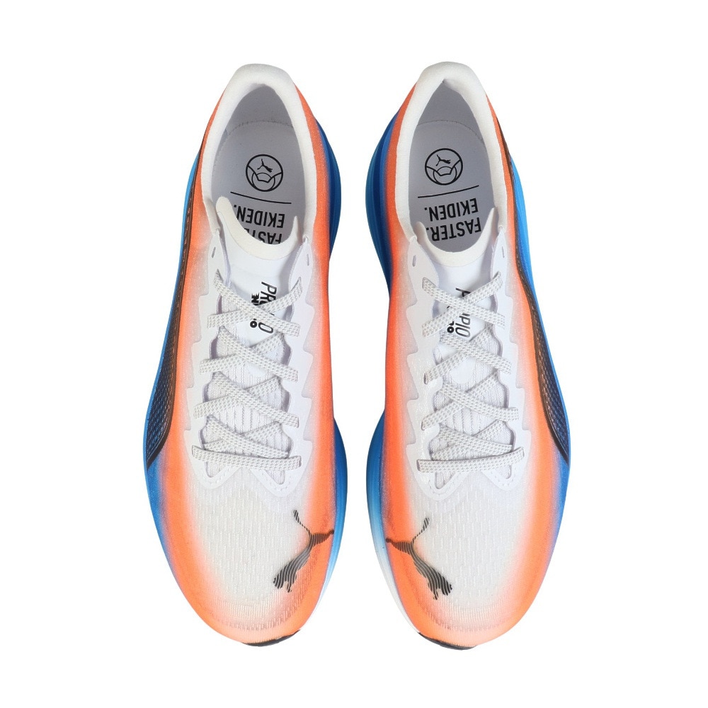 プーマ（PUMA）（メンズ）ランニングシューズ トレーニングシューズ 部活 プロピオ ニトロ 駅伝 ホワイト 31342601 スニーカー