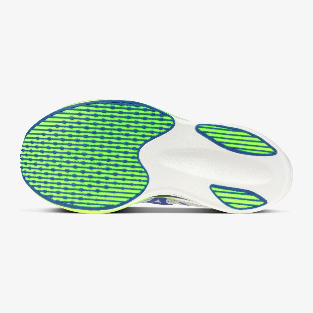 ミズノ（MIZUNO）（メンズ、レディース）ランニングシューズ トレーニングシューズ 部活 ハイパーワープ エリート ホワイト ブルー J1GC267101