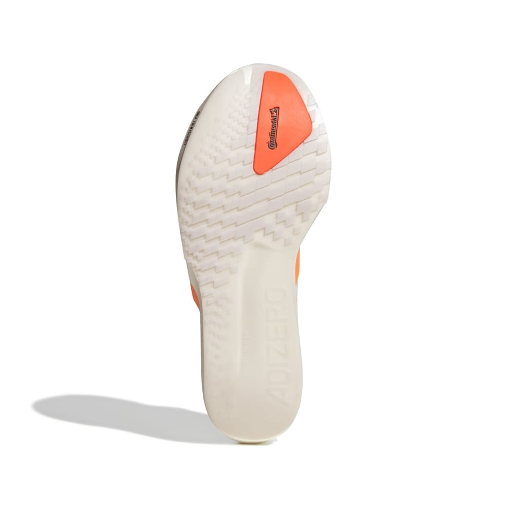 アディダス（adidas）（メンズ）ランニングシューズ トレーニングシューズ 部活 アディゼロ アディオス 9 ランニング ホワイト オレンジ NKL80-JQ0777