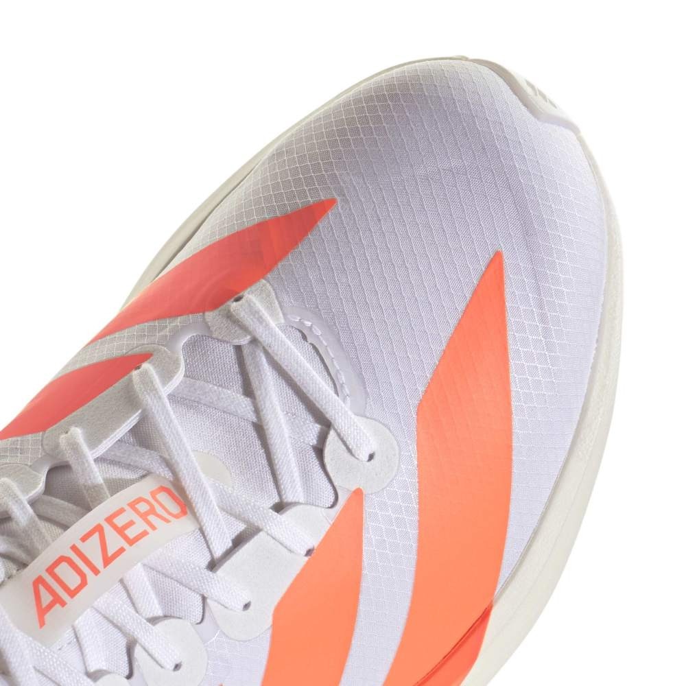 アディダス（adidas）（メンズ）ランニングシューズ トレーニングシューズ 部活 アディゼロ アディオス 9 ランニング ホワイト オレンジ NKL80-JQ0777