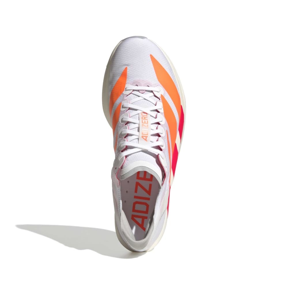 アディダス（adidas）（メンズ）ランニングシューズ トレーニングシューズ 部活 アディゼロ タクミ セン 11 ホワイト オレンジ NNO00-JQ0780