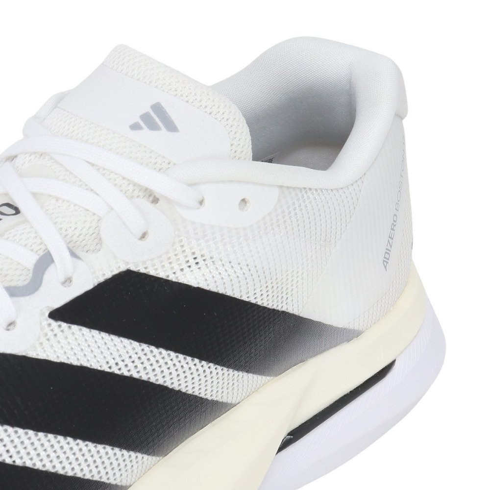 アディダス（adidas）（メンズ）ランニングシューズ トレーニングシューズ 部活 アディゼロ ボストン 13 M ホワイト ブラック ONE38-JS4939 スポーツ シューズ