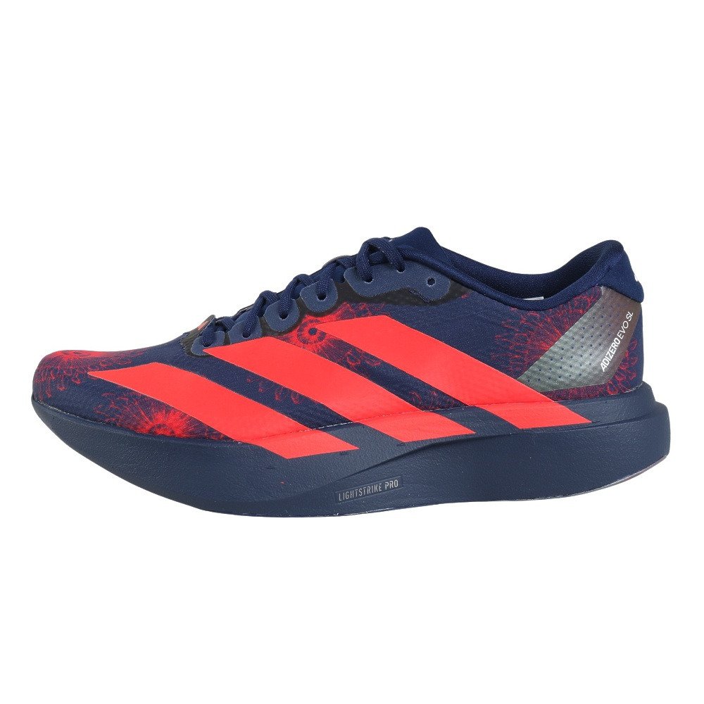 夢*様  ADIZERO シューズ ネイビー/レッド アディダス（adidas）（メンズ）ランニングシューズ トレーニング