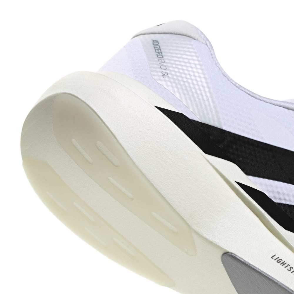 アディダス（adidas）（メンズ）ランニングシューズ トレーニングシューズ 部活 アディゼロ エヴォ SL ホワイト ブラック OOS26-JR1912