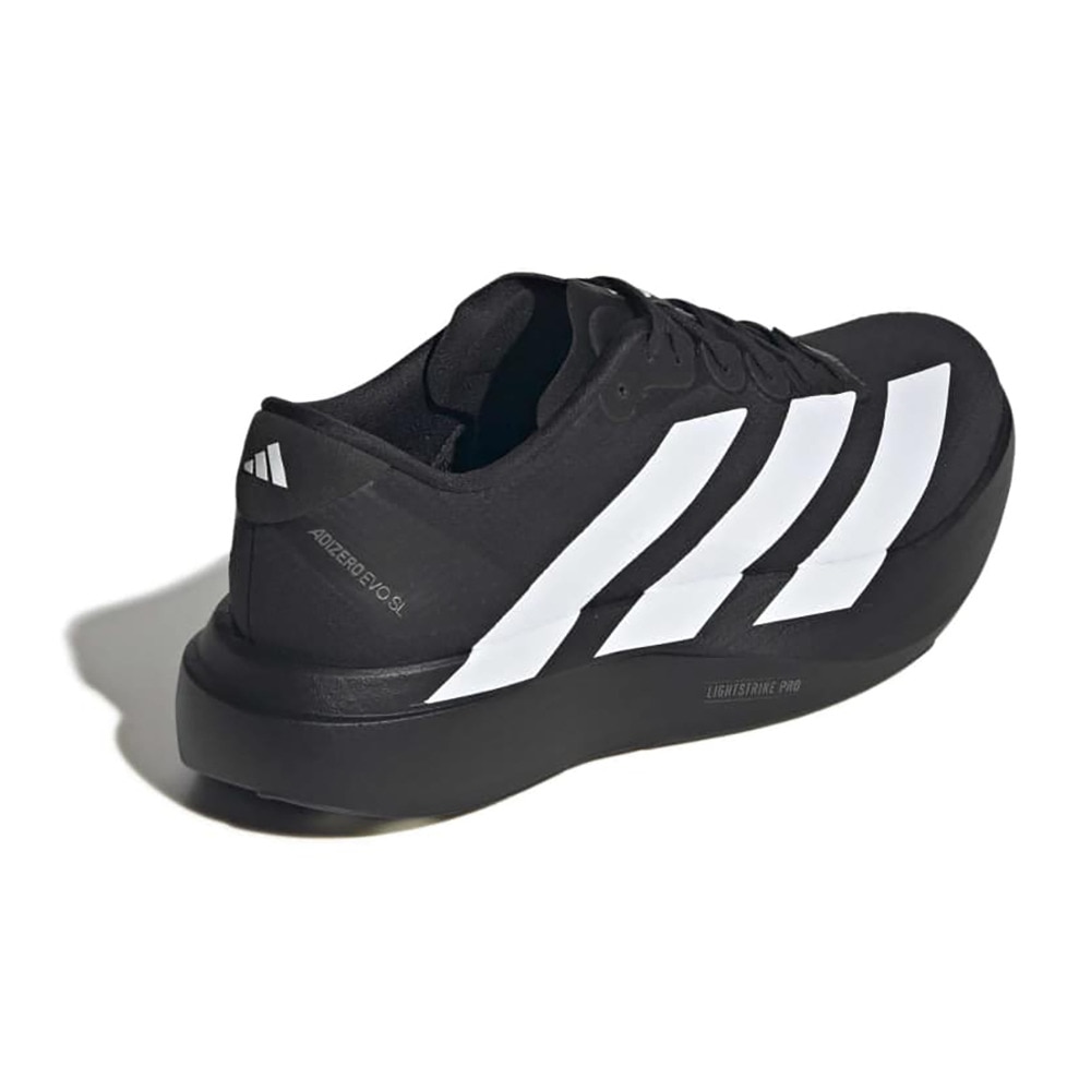 アディダス（adidas）（メンズ）ランニングシューズ トレーニングシューズ 部活 アディゼロ エヴォ SL ブラック ホワイト OOS26-JR4728