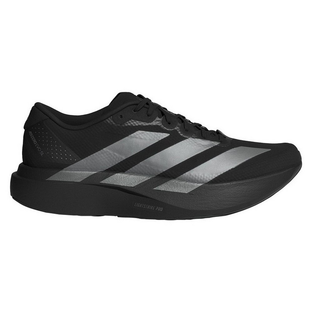 アディダス（adidas）（メンズ）ランニングシューズ トレーニングシューズ 部活 アディゼロ EVO SL ウーブン ブラック グレー OOS26-KI6901 スポーツ シューズ