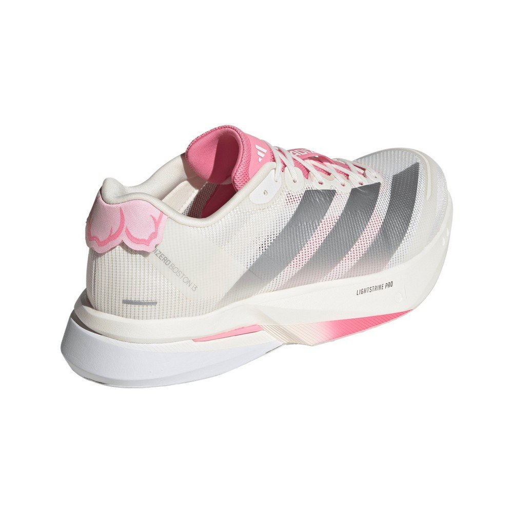 アディダス（adidas）（メンズ）ランニングシューズ トレーニングシューズ 部活 アディゼロ ボストン 13 ホワイト シルバー OOV19-JQ9666 スポーツ シューズ