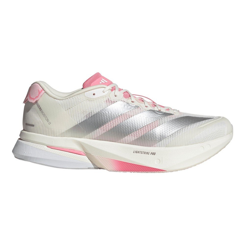 アディダス（adidas）（メンズ）ランニングシューズ トレーニングシューズ 部活 アディゼロ ボストン 13 ホワイト シルバー OOV19-JQ9666 スポーツ シューズ