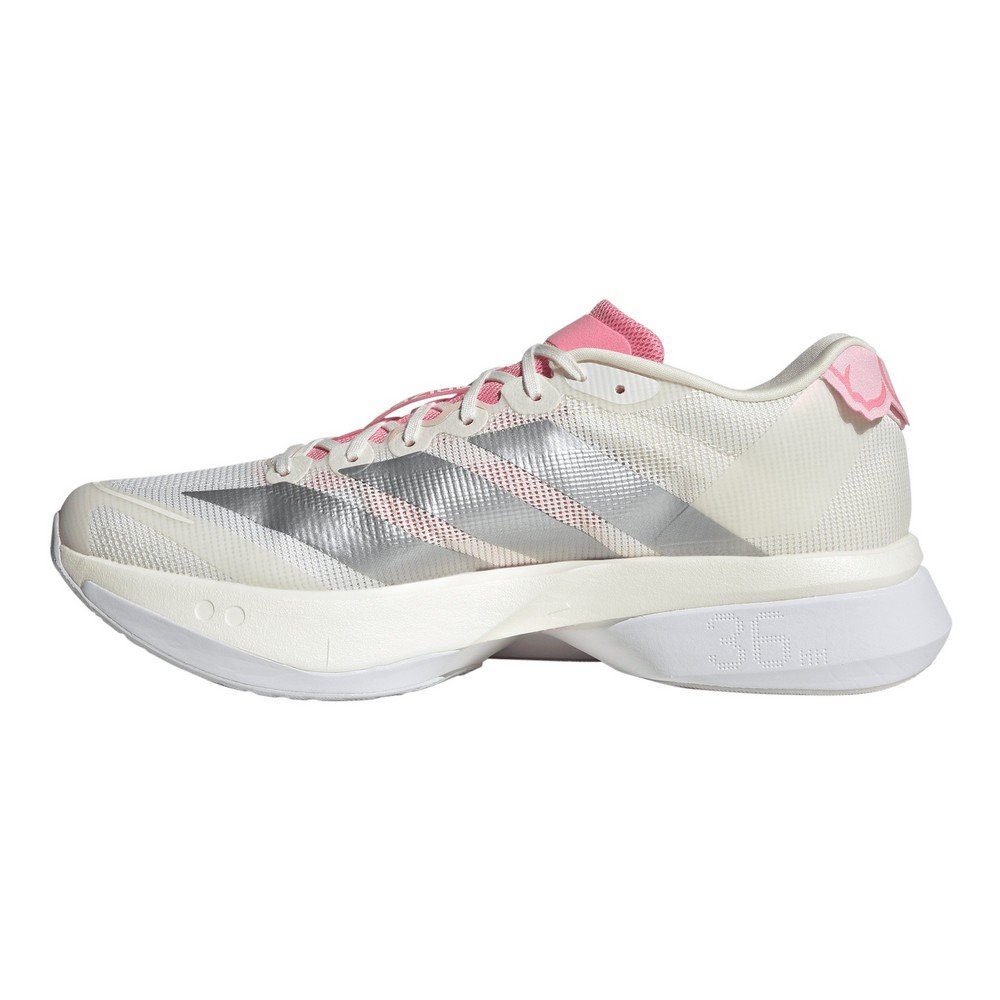 アディダス（adidas）（メンズ）ランニングシューズ トレーニングシューズ 部活 アディゼロ ボストン 13 ホワイト シルバー OOV19-JQ9666 スポーツ シューズ
