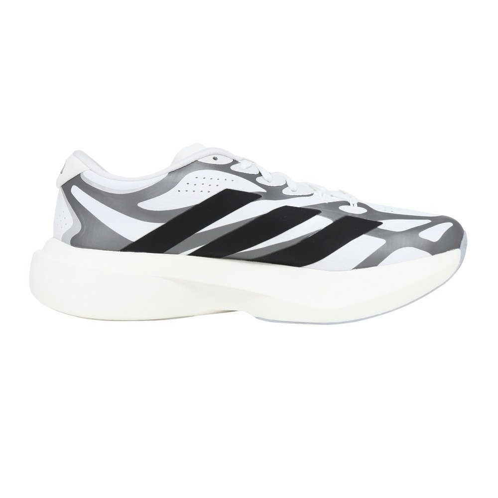 アディダス（adidas）（メンズ）ランニングシューズ トレーニングシューズ 部活 アディゼロ EVO SL EXO ホワイト ブラック OSE14-KI4763 スポーツ シューズ
