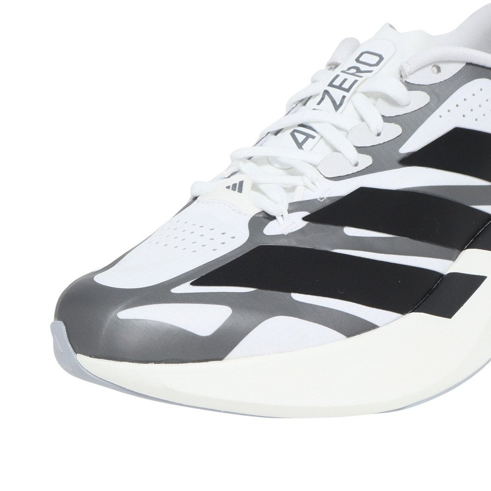 アディダス（adidas）（メンズ）ランニングシューズ トレーニングシューズ 部活 アディゼロ EVO SL EXO ホワイト ブラック OSE14-KI4763 スポーツ シューズ