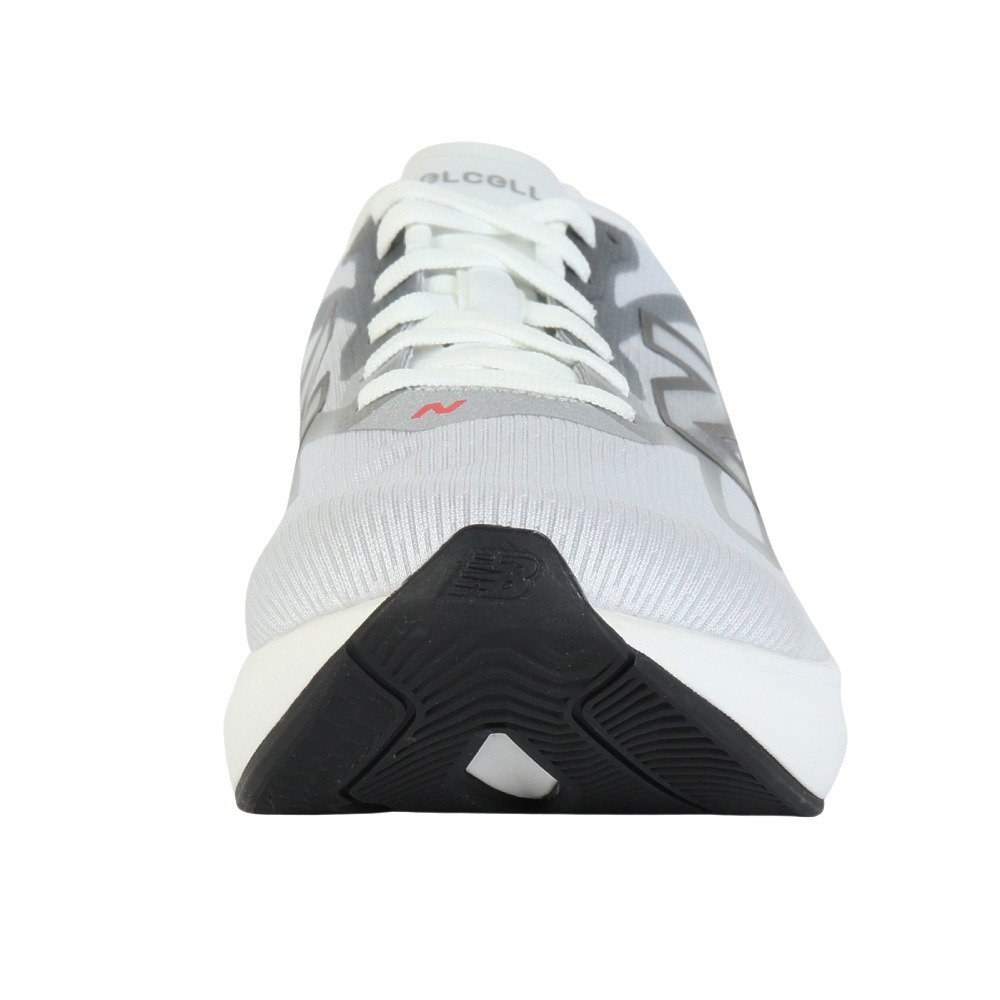 ニューバランス（new balance）（メンズ）ランニングシューズ トレーニングシューズ 部活 FuelCell Flite-R ホワイト グレー MFLTR1RU D