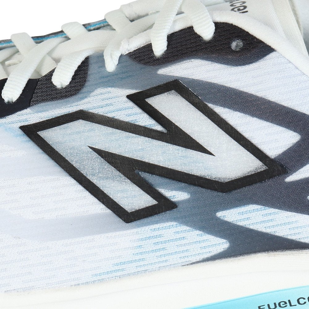 ニューバランス（new balance）（メンズ）ランニングシューズ トレーニングシューズ 部活 FuelCell Flite-R ホワイト ブルー MFLTR9V1 D