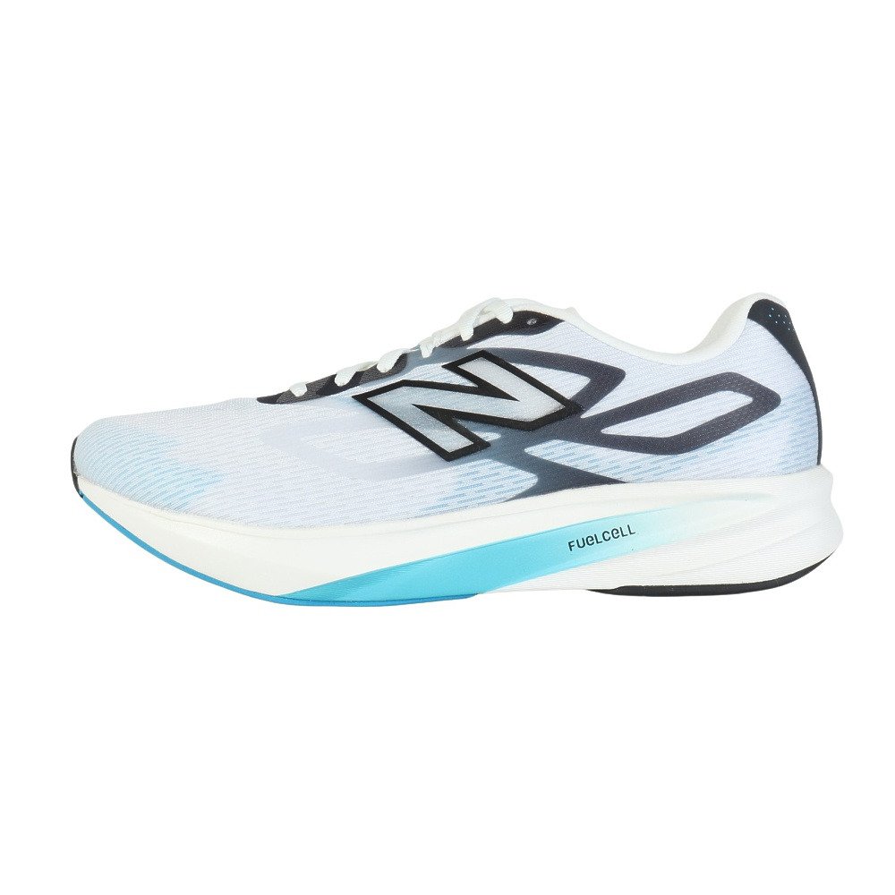 ニューバランス（new balance）（メンズ）ランニングシューズ トレーニングシューズ 部活 FuelCell Flite-R ホワイト ブルー MFLTR9V1 D