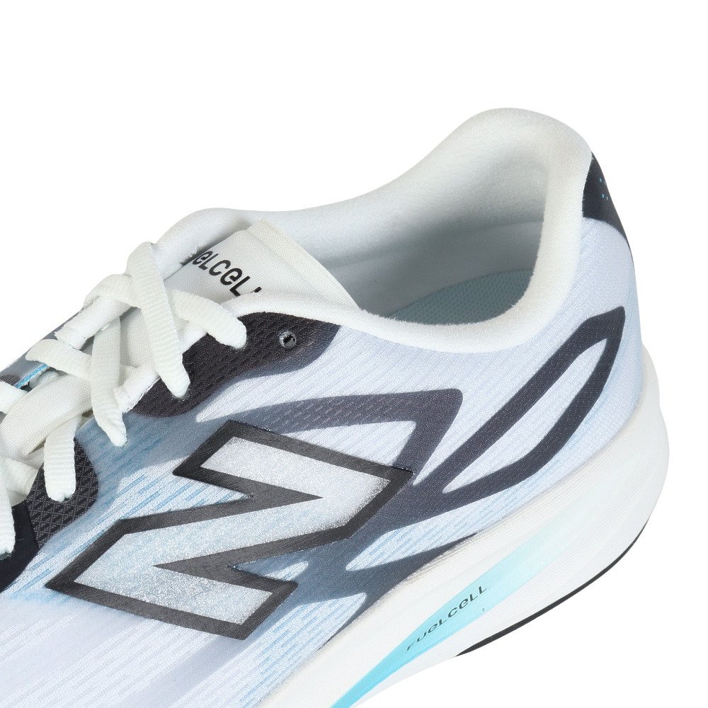 ニューバランス（new balance）（メンズ）ランニングシューズ トレーニングシューズ 部活 FuelCell Flite-R ホワイト ブルー MFLTR9V1 D