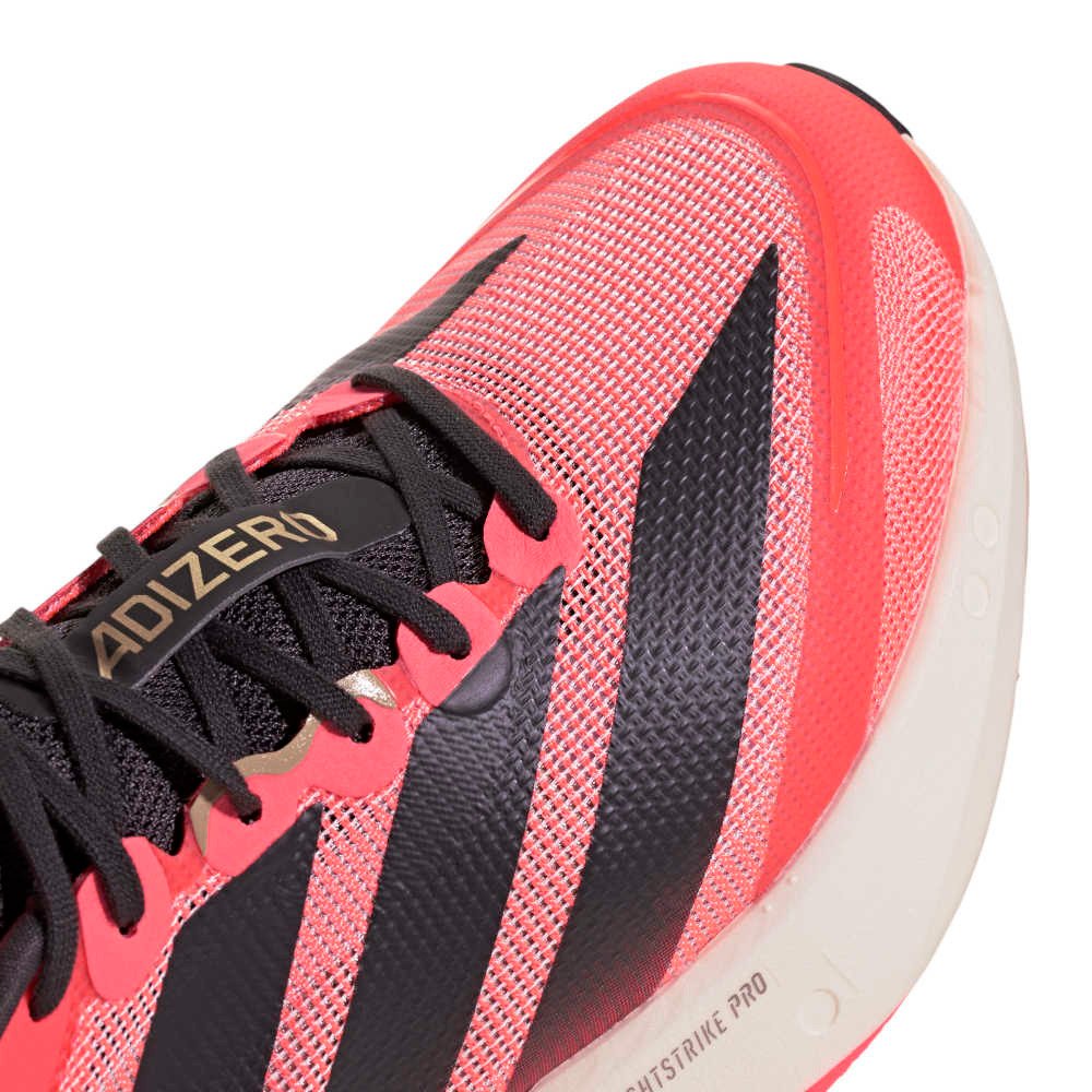 アディダス（adidas）（メンズ）ランニングシューズ トレーニングシューズ 部活 アディゼロ ボストン 13 レッド ブラック ONE38-KI3150 スポーツシューズ